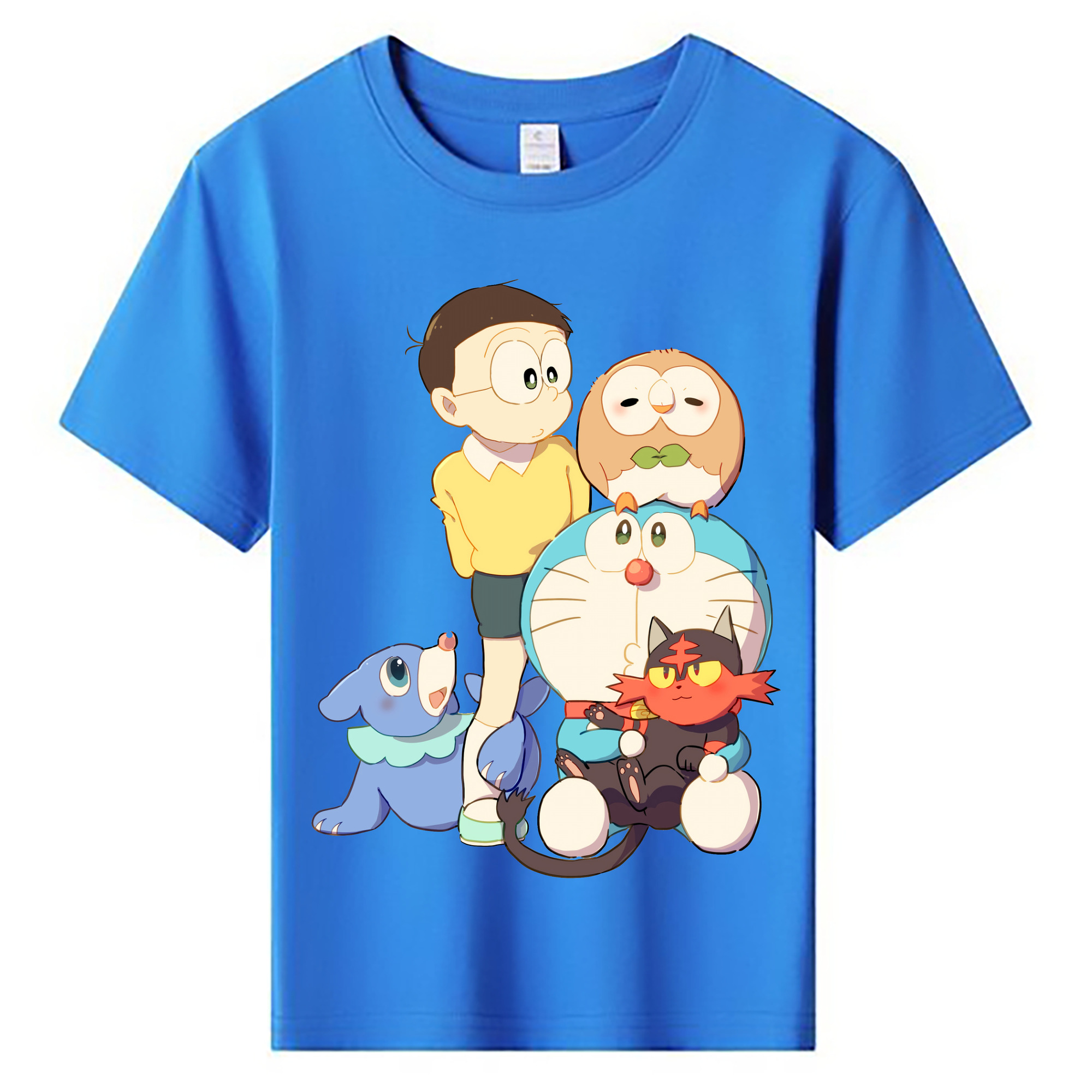（画像用） ドラえもん Doraemon 綿100％キッズTシャツ（フロントプリント）